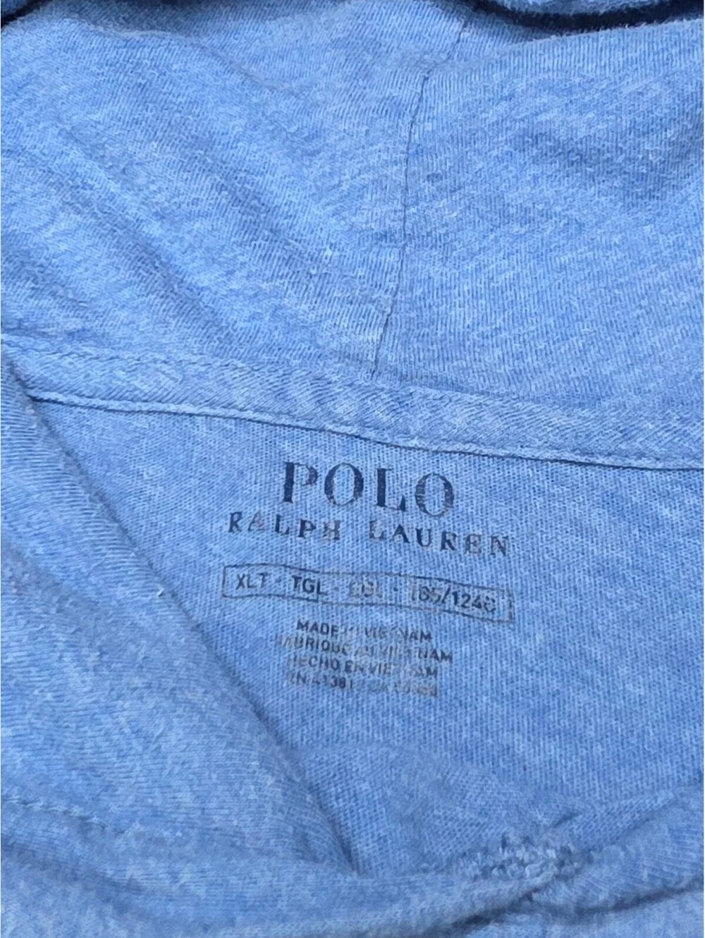 Polo Ralph Lauren Men’s XL Lightweight Hooded T-Shirt Blue Long Sleeve Pony Logo
